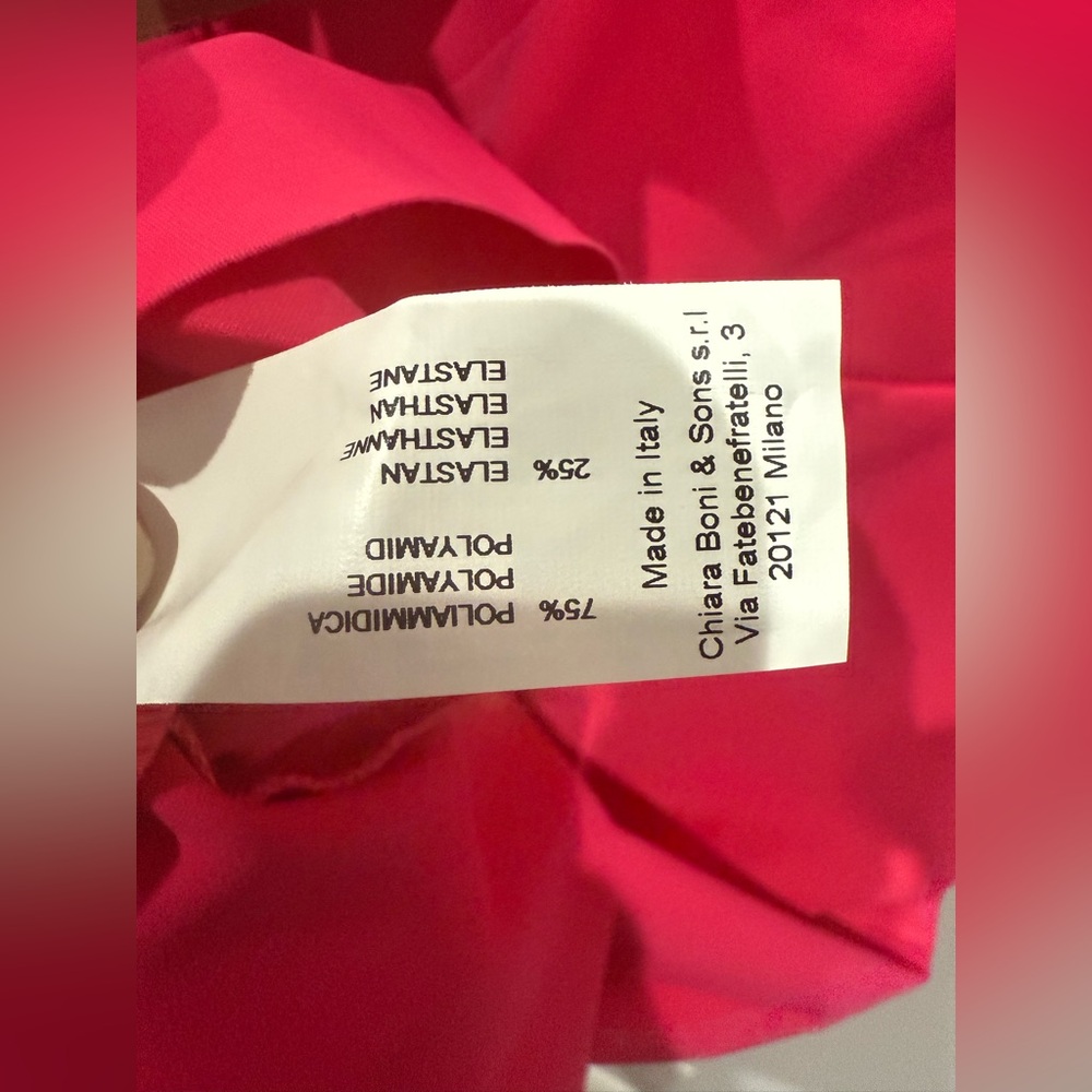 NWT Chiara Boni La Petite Robe Zinon Square Neck sheath Dress – Pink – Size 6 - Picture 9 of 10